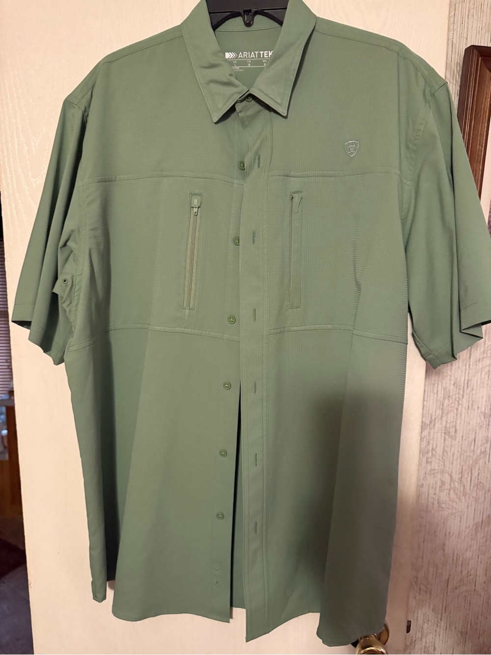 Ariat Short Sleeve Button-Up Shirt in Sage